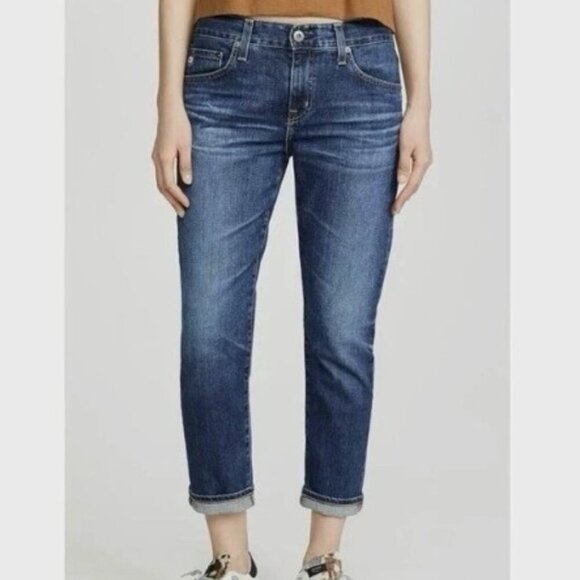 AG ED Adriano Goldschmied The Ex Boyfriend Slouchy Slim Jeans Size 28R - Picture 1 of 13